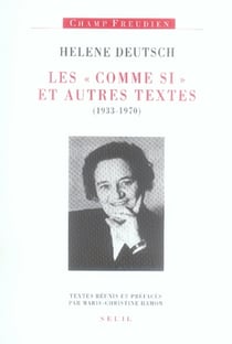 Les comme si et autres textes (1933-1970)