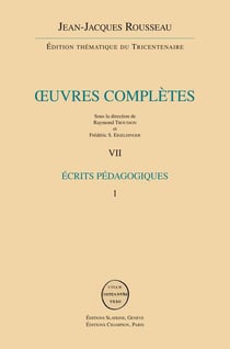 Oeuvres complètes t.7 et t.8 - écrits pédagogiques t.1