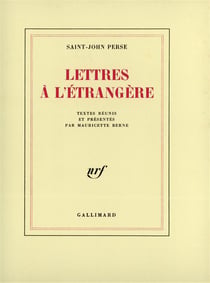 Lettres a l'etrangere