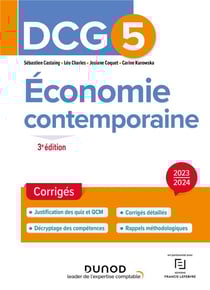DCG 5 : économie contemporaine - corrigés (édition 2023/2024)