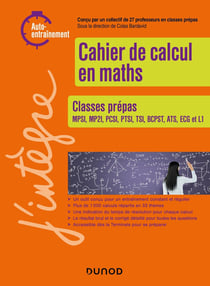 Cahier de calcul en maths - Classes prépas