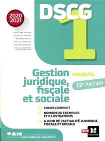 Dscg 1 - manuel et applications - millesime 2020-2021 (édition 2020/2021)