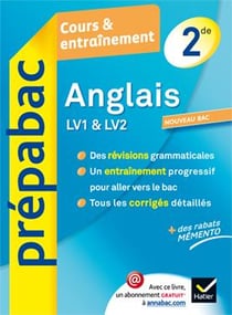 Prépabac cours & entraînement - anglais - 2nde