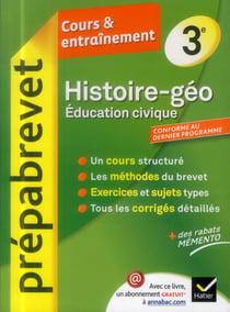 Prépabrevet cours & entraînement - histoire-géographie, éducation civique - 3ème