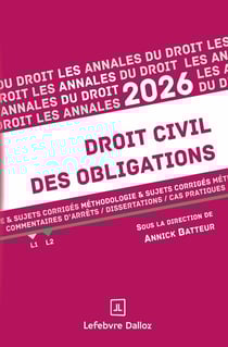 Annales Droit civil des obligations (édition 2026)
