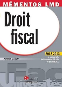 Droit fiscal - 2012-2013