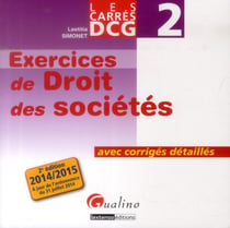 Dcg 2 Exercices De Droit Des Sociétés.