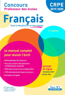 CRPE : concours professeur des écoles - français - toute la dicipline en un seul volume ( concours 2019-2020)