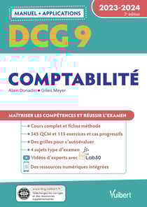 DCG 9 : comptabilité - manuel et applications 2023-2024 - maîtriser les compétences et réussir l'examen