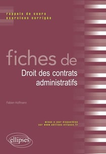 Fiches de droit des contrats administratifs