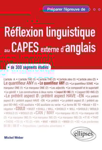 Préparer l'épreuve de réflexion linguistique au CAPES externe d'anglais (édition 2018)