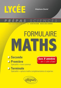 Formulaire maths : les 3 années en 1 clin d'oeil