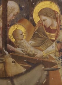 Calendrier de l'Avent - Marie et l'enfant Jésus