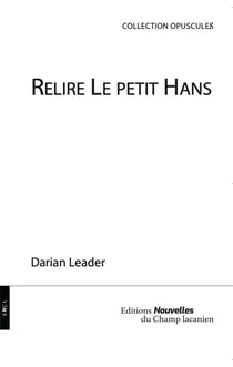 Relire le petit Hans