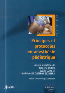 PRINCIPES ET PROTOCOLES EN ANESTHESIE PEDIATRIQUE