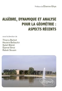 Algèbre, dynamique et analyse pour la géometrie : aspects récents