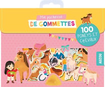MA POCHETTE DE GOMMETTES - 100 PONEYS ET LES CHEVAUX