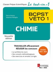 Chimie - BCPST-véto 1