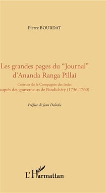 Les grandes pages du journal d'Ananda Ranga Pillai