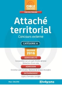 Attaché territorial - concours externe - catégorie A (session 2016)