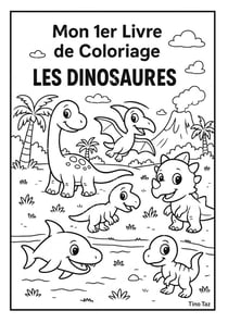 Mon 1er Livre de Coloriage : Les Dinosaures
