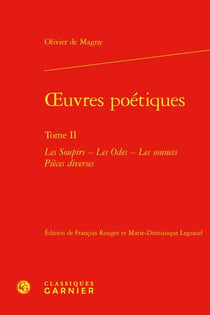 Oeuvres poétiques Tome 2 : les soupirs - les odes - les sonnets - pièces diverses
