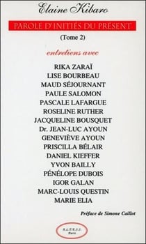 Parole d'inities du present - t. 2