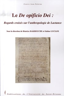 Le de opificio dei - regards croisés sur l'anthropologie de lactance