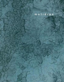 Revue Matières n.14 : l'oeuvre et le temps
