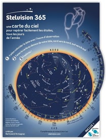 Stelvision 365 - une carte du ciel pour repérer facilement les étoiles, tous les jours de l'année (11e édition)