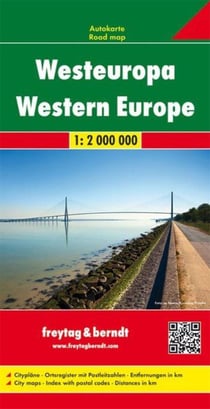 Westeuropa - Europa occidental - west-Europa - autokarte - mapa de carreteras - autokaart