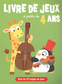 LIVRE DE JEUX GIRAFE A PARTIR DE 4 ANS