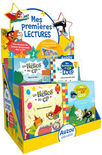 Les heros du cp - plv pleine de table - premieres lectures - 30 vol + prime 2 pour 1