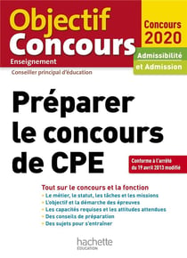Préparer le concours de cpe (édition 2020)