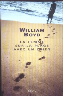 Femme sur la plage avec un chien (la)