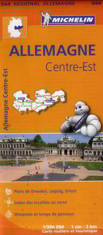 Carte Régionale Allemagne Centre-Est