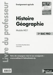 Histoire et géographie : module mg 1 - 1ere bac pro agricole - professeur - 2017