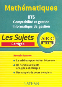 SUJET BTS EPREUVE DE MATHS