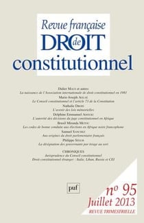 Revue française de droit constitutionnel n.95
