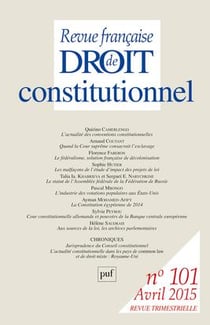 Revue française de droit constitutionnel n.101