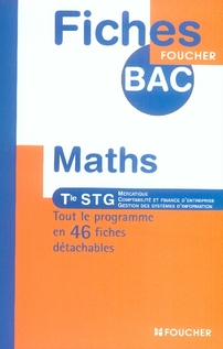 Mathématiques - terminale stg, mercatique