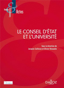 Le conseil d'Etat et l'université