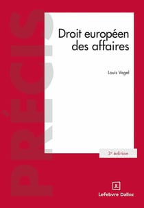 Droit européen des affaires (3e édition)