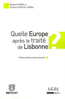 Quelle europe après le traité de lisbonne
