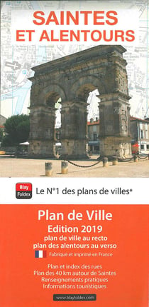 Saintes et alentours : plan de ville (édition 2019)