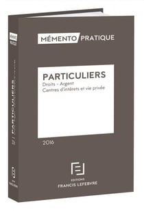 MEMENTO DROIT DES PARTICULIERS 2016