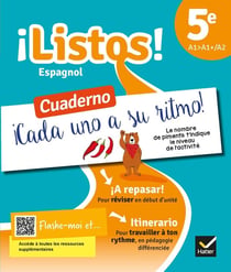 ¡Listos! : espagnol - 5e - cahier élève