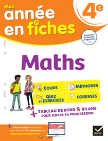 Mon année en fiches : maths - 4e
