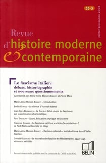 Le fascisme italien - débats, historiographie et nouveaux questionnements