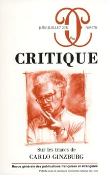 Revue Critique n.769/770 : sur les traces de Carlo Ginzburg